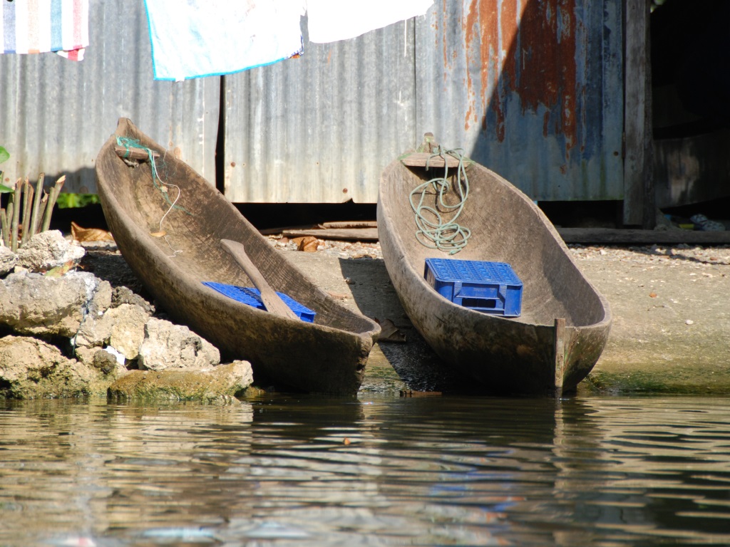 Hand carved canoes, Rio Dulce Guatemala