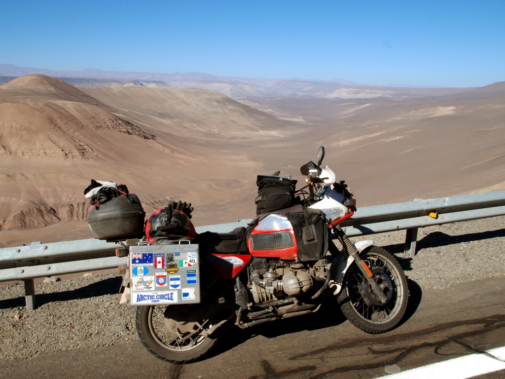 Overlooking the Atacama from a mountain pass